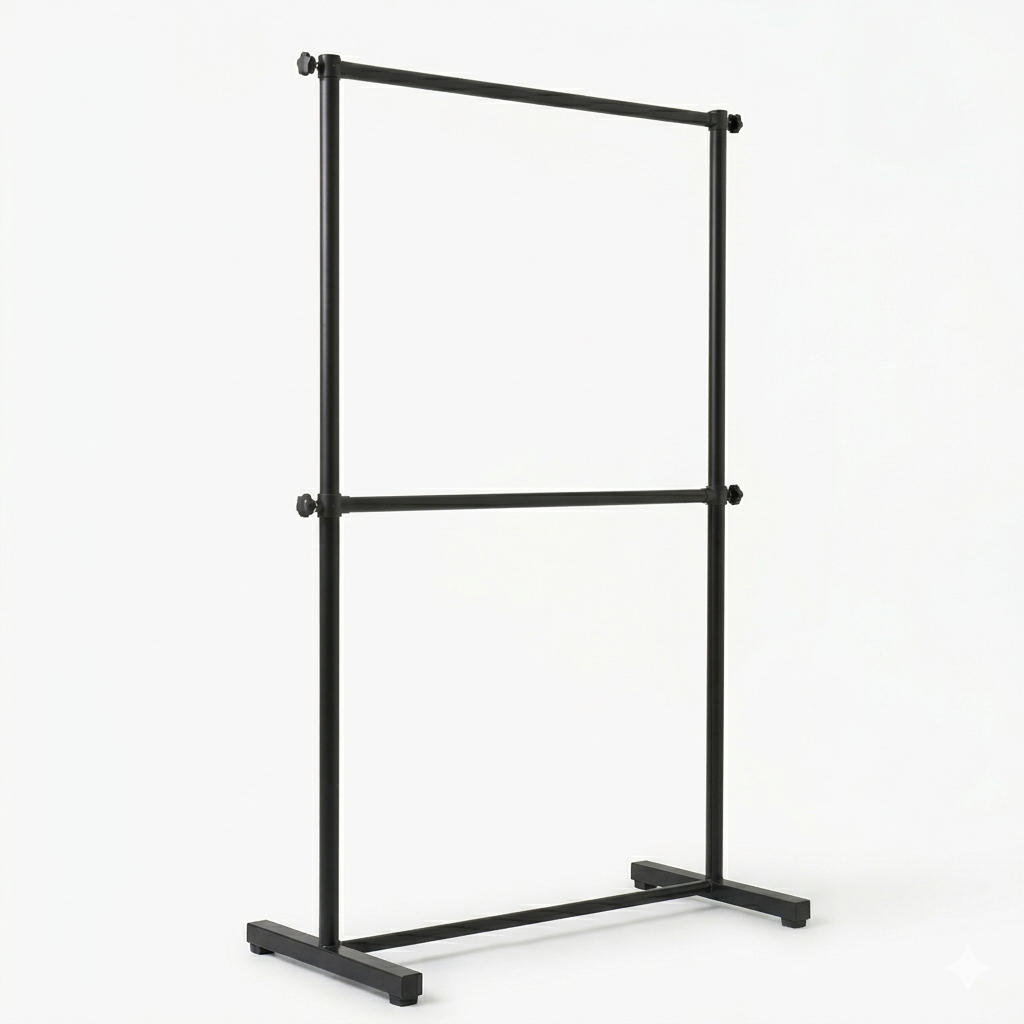 7ft Double Rod Premium Clothing Rack Stand | Open wordrope