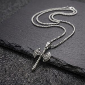 Premium Double Axe Pendant Chain | Stainless Steel | Minimal Warrior Style