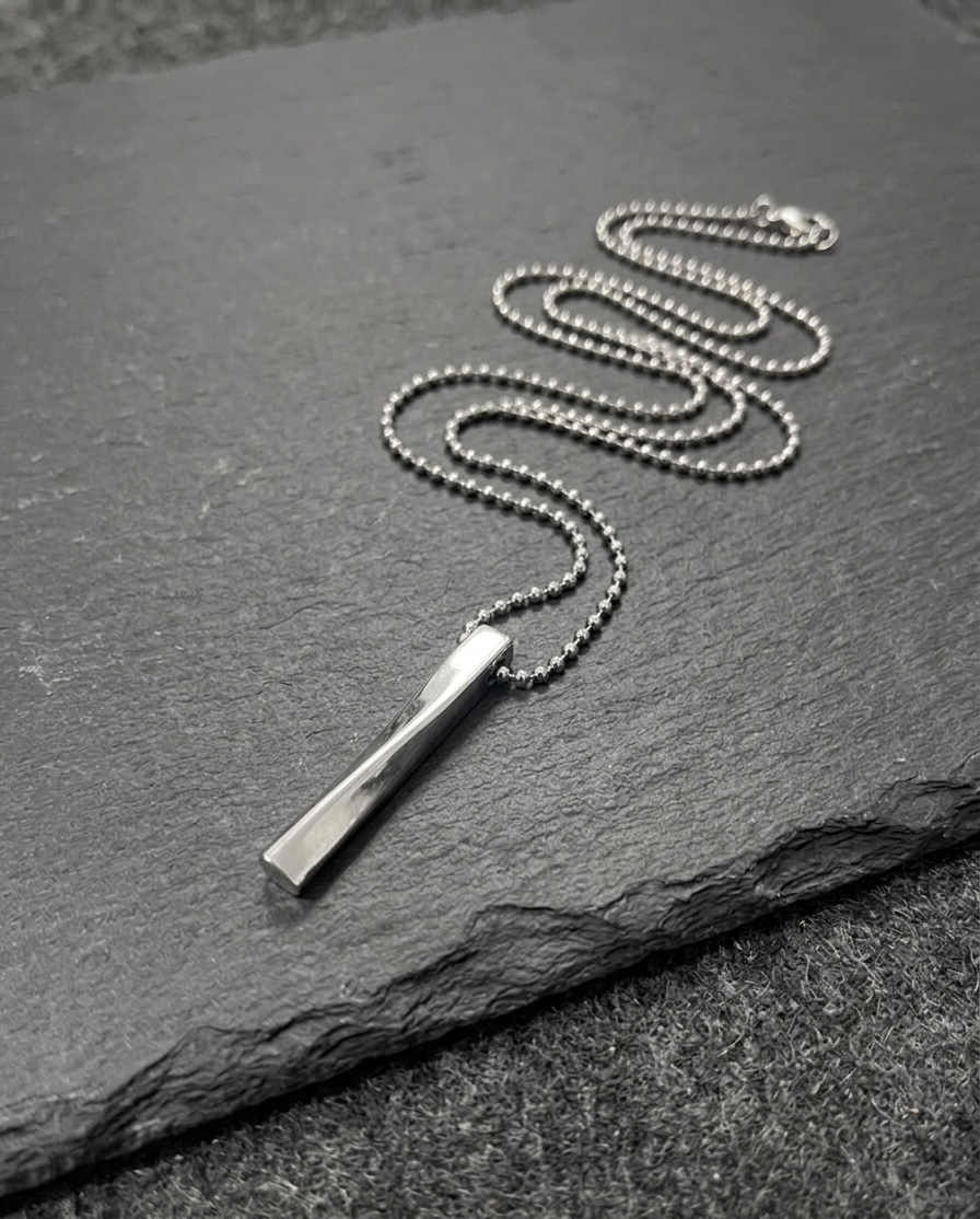 Premium Minimal Bar Pendant Chain | Stainless Steel | Everyday Style