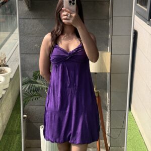 Royal Purple Flowy Mini Dress